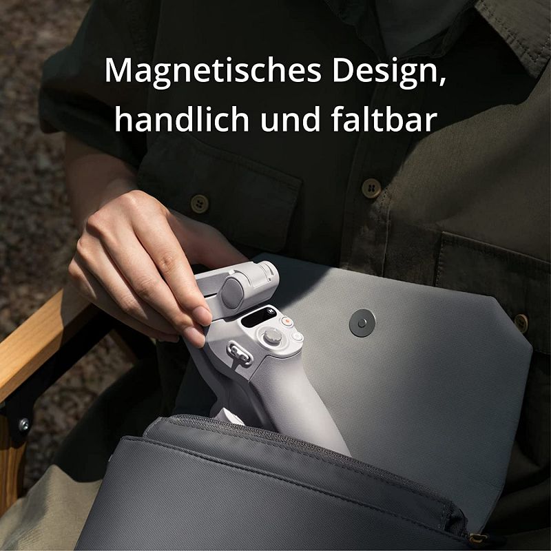 DJI Osmo Mobile SE Smartphone-Gimbal, 3-Achsen-Stabilisierung, handlich und faltbar, Android- und iPhone-Gimbal mit ShotGuides, Smartphone-Gimbal mit ActiveTrack 5.0, Vlog-Stabilisator